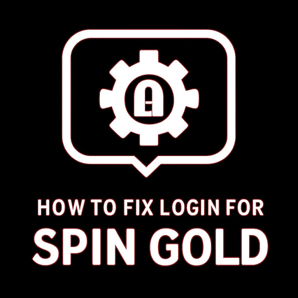 Icon representing assistance for Spin Gold login issues.
