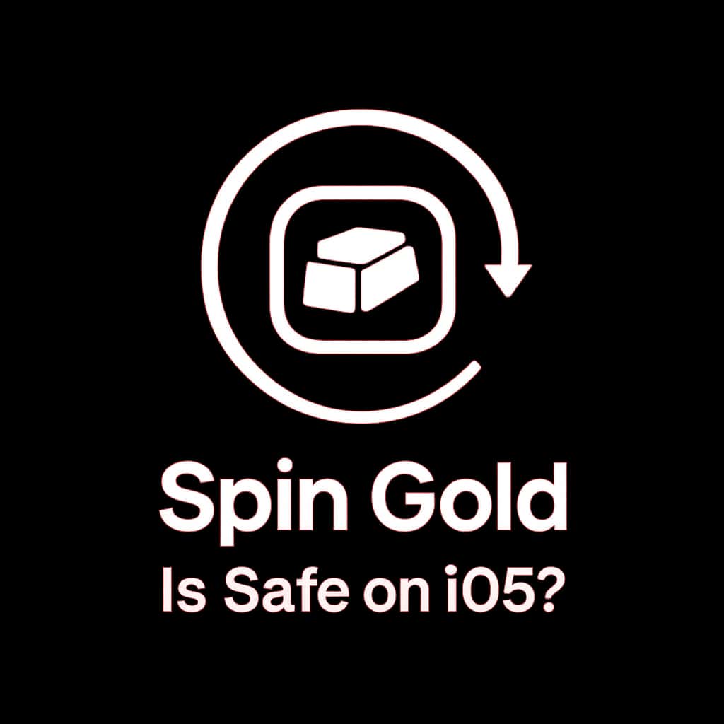 Badge indicating the safety of Spin Gold on iOS devices.