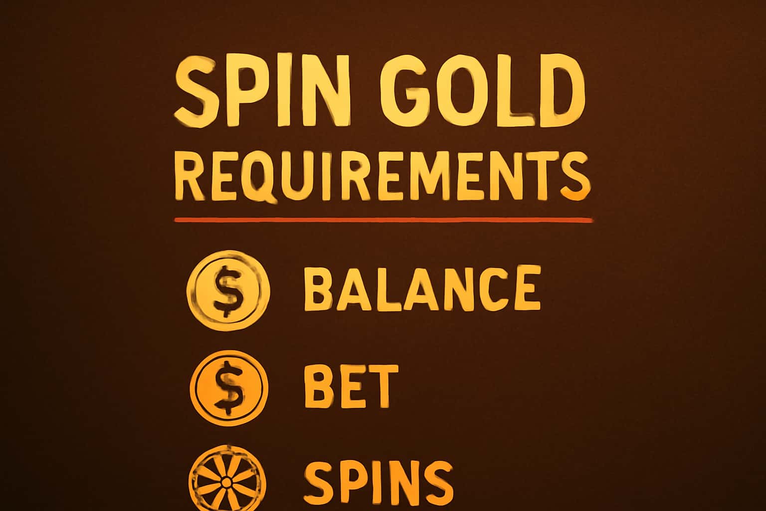 Informational graphic about Spin Gold Requirements.