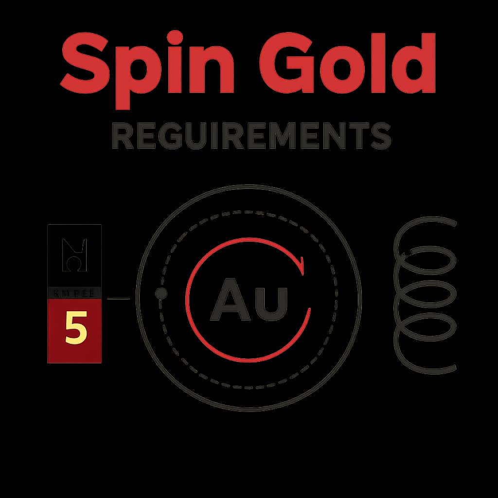 Diagram illustrating Spin Gold Requirements.