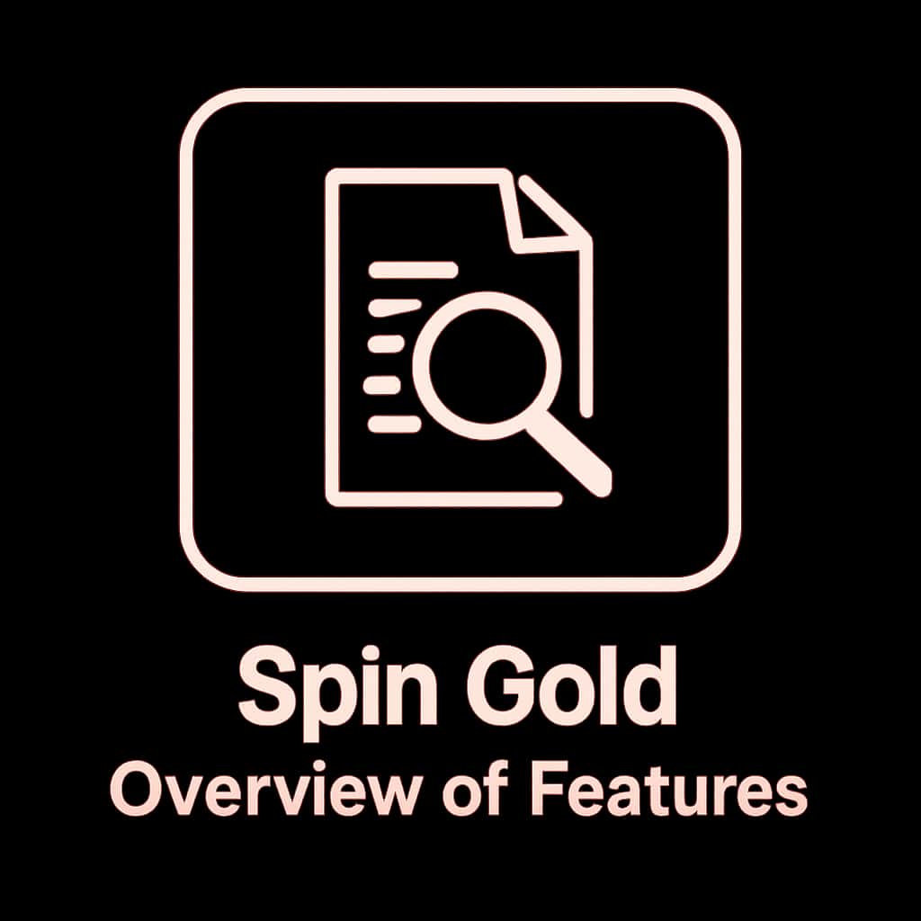 Badge representing the features of Spin Gold.