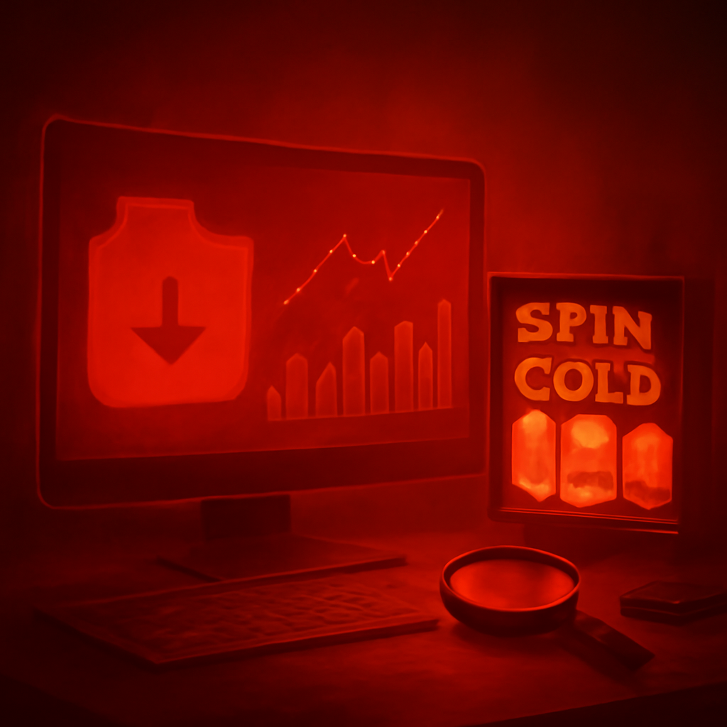 Illustration explaining installation steps for Spin Gold.