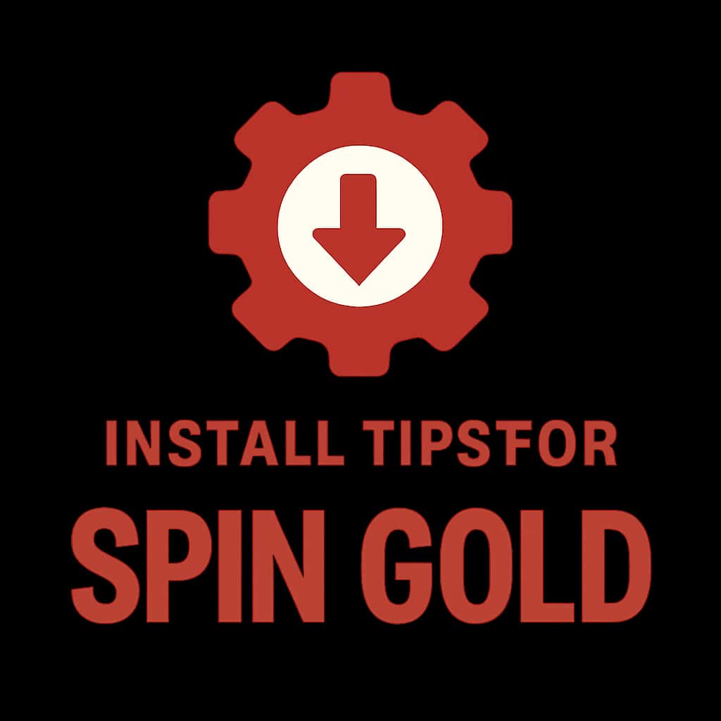 Icon representing installation tips for Spin Gold.