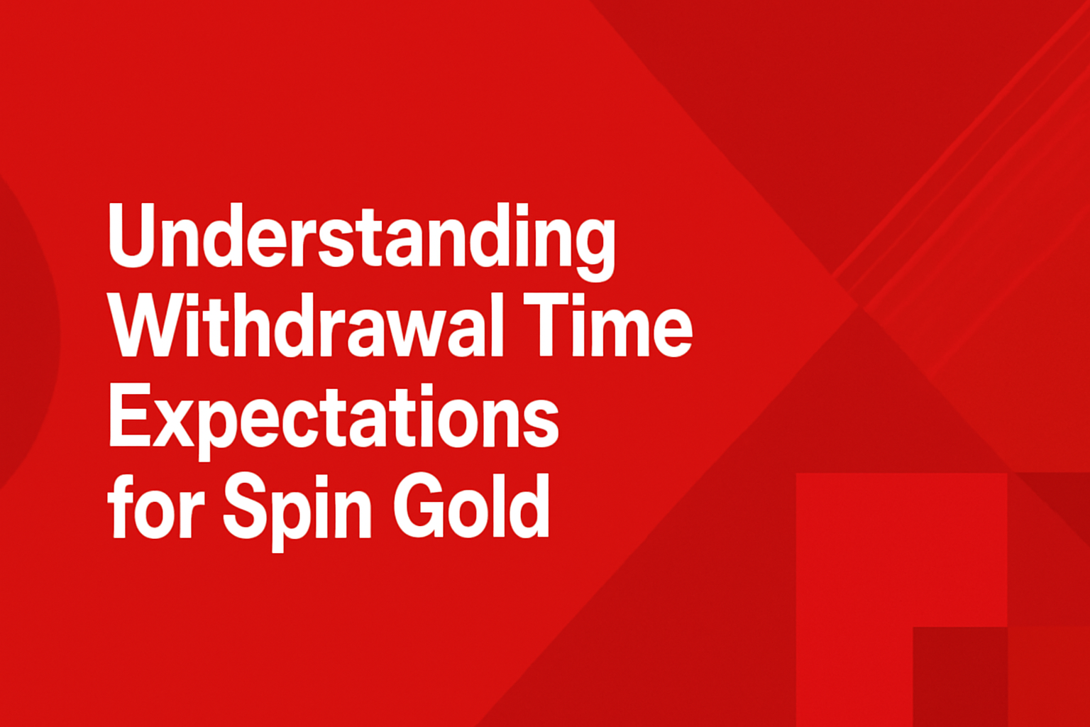 A neutral informational scene displaying the text 'Spin Gold Install' with #c4181a accents.