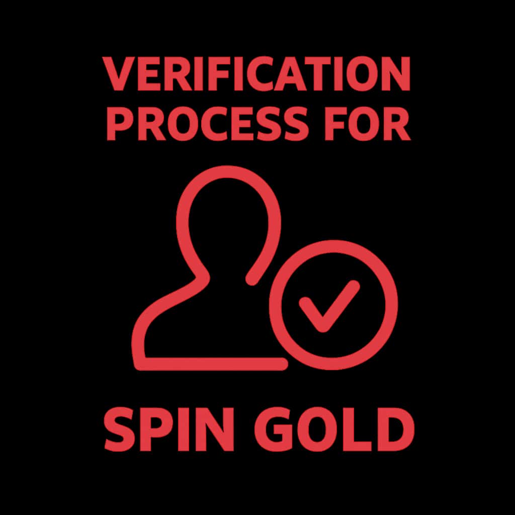 A professional badge representing the verification process for Spin Gold.